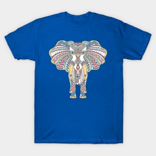 Doodle with decorated Indian Elephant T-Shirt